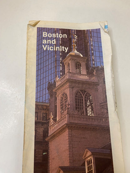 1993 AAA Boston and Vicinity Map 93-4 Foldable