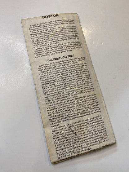 1993 AAA Boston and Vicinity Map 93-4 Foldable