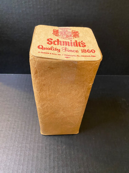 Sleeve of Vintage Schmidts Double Sided Beer Coaster Philadelphia PA Cleveland Ohio