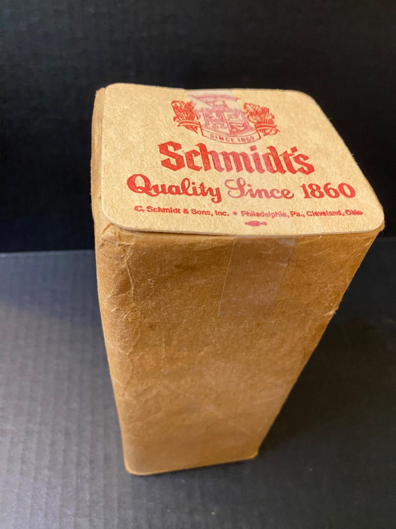 Sleeve of Vintage Schmidts Double Sided Beer Coaster Philadelphia PA Cleveland Ohio