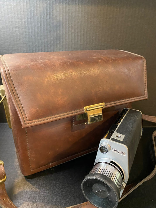 1960s Argus Showmaster 822 Super Eight Camera with Case Not Tested for Parts Decor