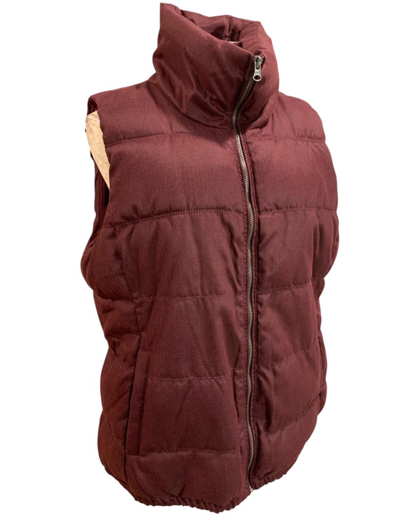 Size XL Old Navy Womens Puffer Coat Jacket Merlot Color Full Zip