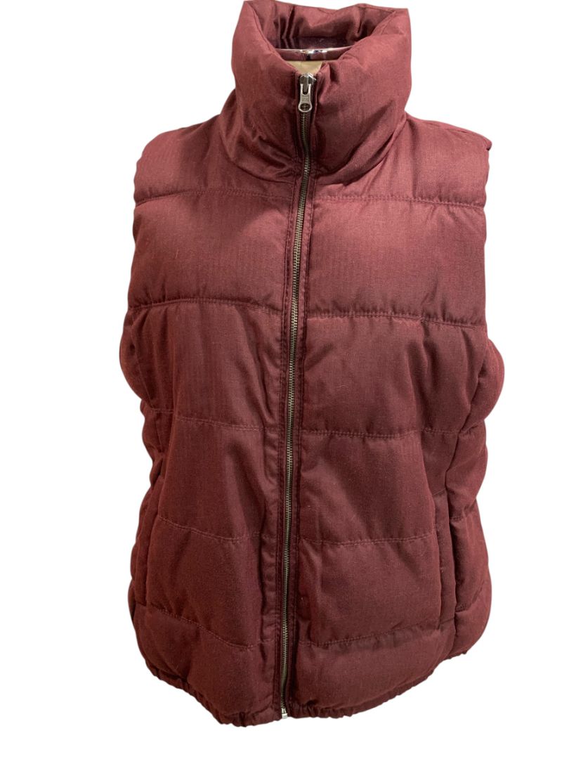 Size XL Old Navy Womens Puffer Coat Jacket Merlot Color Full Zip