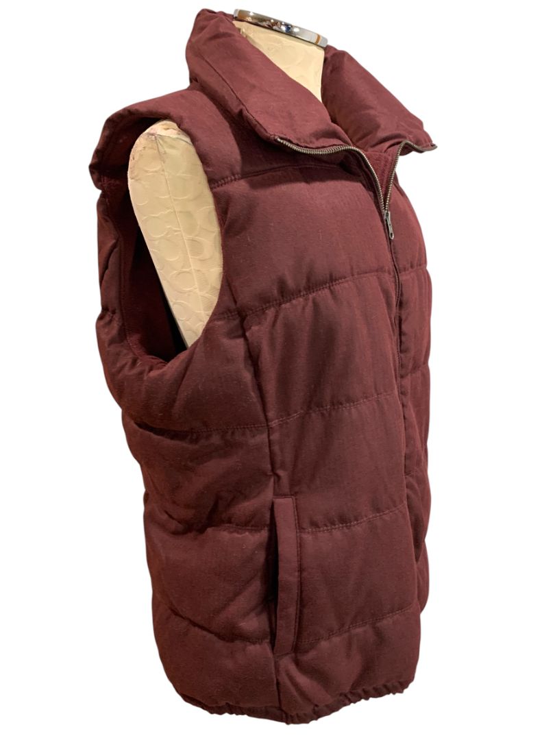 Size XL Old Navy Womens Puffer Coat Jacket Merlot Color Full Zip