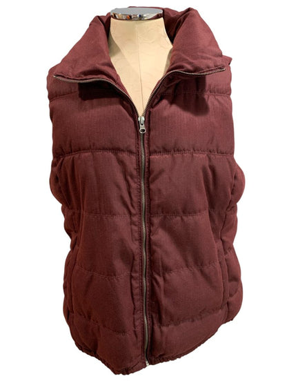 Size XL Old Navy Womens Puffer Coat Jacket Merlot Color Full Zip