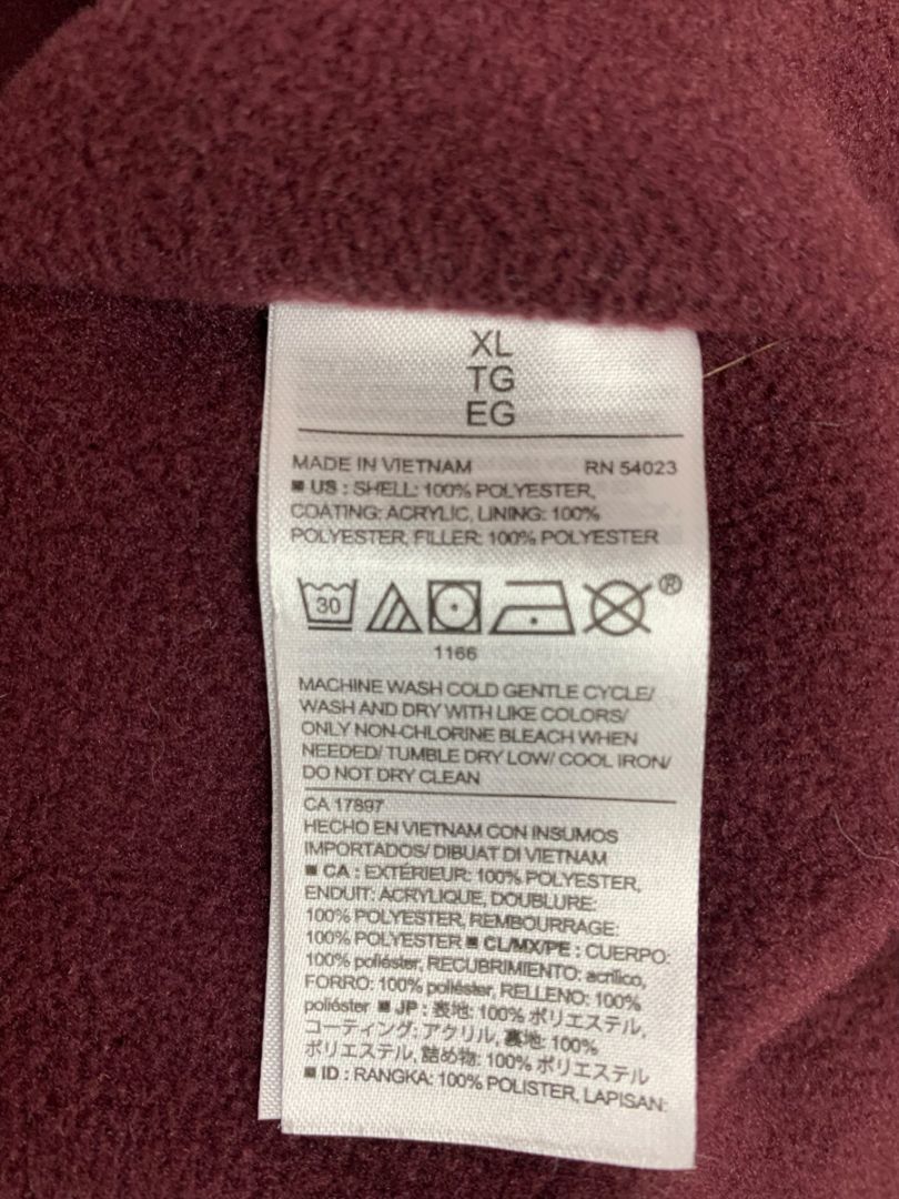Size XL Old Navy Womens Puffer Coat Jacket Merlot Color Full Zip