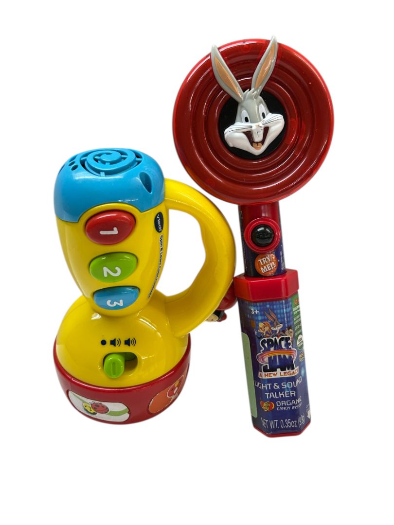 VTech Spin and Learn Flashlight Toy and Bugs Bunny Light and Sound Talker