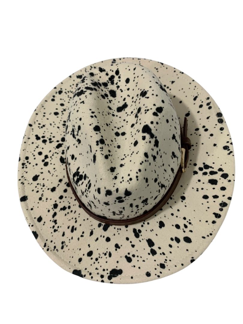 One Size Altar'd State Womens New Wool Spotted Cowboy Hat