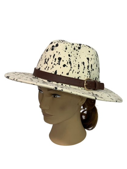 One Size Altar'd State Womens New Wool Spotted Cowboy Hat