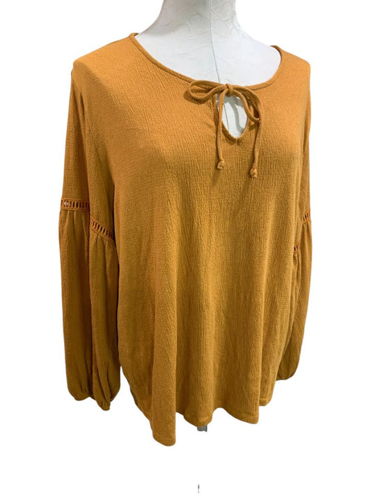 Size Large Old Navy Womens Rust Color Soft Knit Pullover Shirt Boho