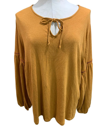 Size Large Old Navy Womens Rust Color Soft Knit Pullover Shirt Boho