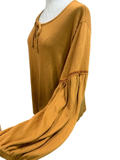 Size Large Old Navy Womens Rust Color Soft Knit Pullover Shirt Boho