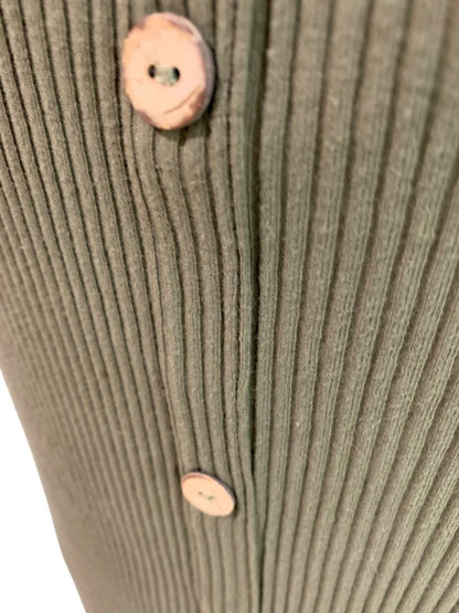 Size 3X Derek Heart Plus Army Green Rib Knit Pullover Dress