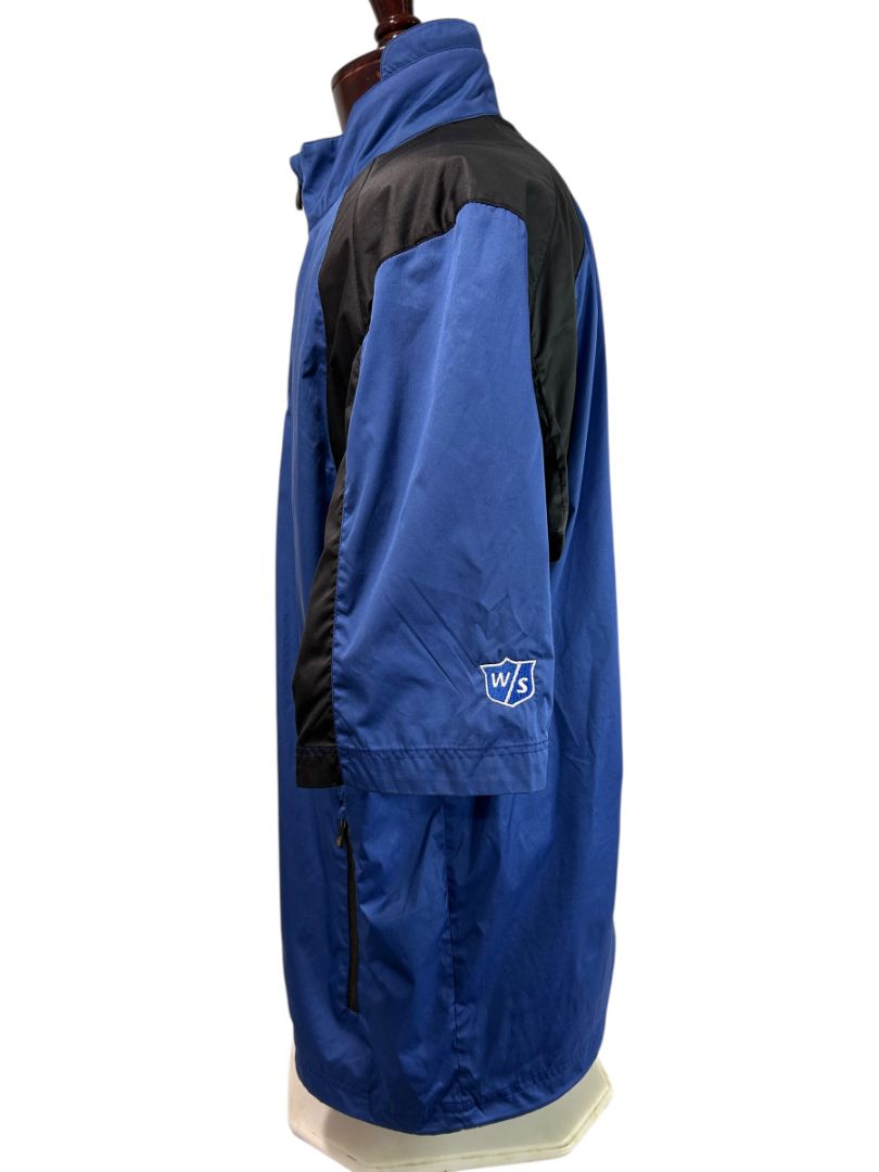 Large Greg Norman Play Dry Golf Windbreaker Jacket Mens Short Sleeve