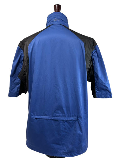 Large Greg Norman Play Dry Golf Windbreaker Jacket Mens Short Sleeve