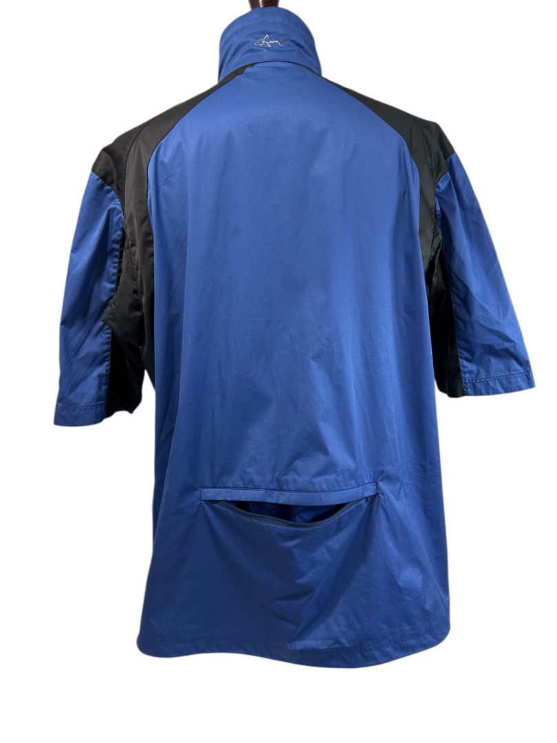 Large Greg Norman Play Dry Golf Windbreaker Jacket Mens Short Sleeve