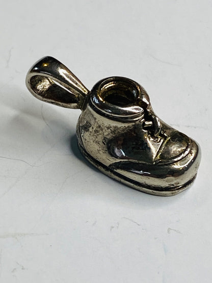 Vintage Sterling Silver 925 Babys Shoe Charm 23mm