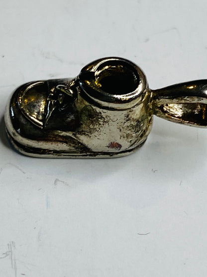Vintage Sterling Silver 925 Babys Shoe Charm 23mm