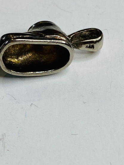 Vintage Sterling Silver 925 Babys Shoe Charm 23mm
