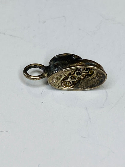Vintage Sterling Silver 925 Babys Shoe Charm 14mm