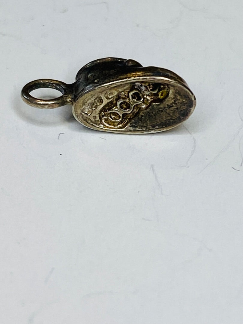 Vintage Sterling Silver 925 Babys Shoe Charm 14mm