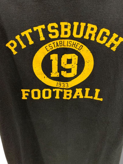 Size 2XL Pittsburgh Football Mens Tshirt Black 19 JuJu Delta Proweight