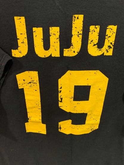 Size 2XL Pittsburgh Football Mens Tshirt Black 19 JuJu Delta Proweight