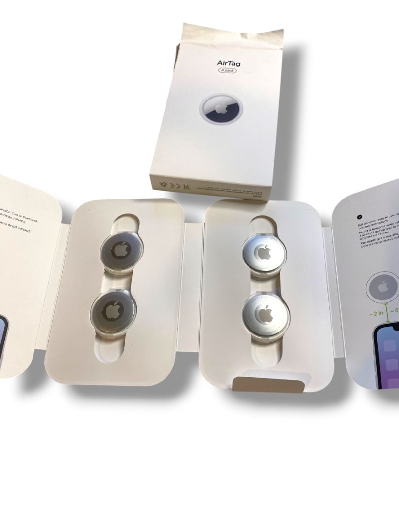 Apple AirTag 1st Generation 4 Pack Bluetooth Item Tracker Locator White