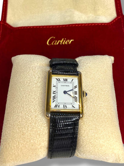 Vintage Cartier Must Tank Large 925 Vermeil Manual Watch Nonworking