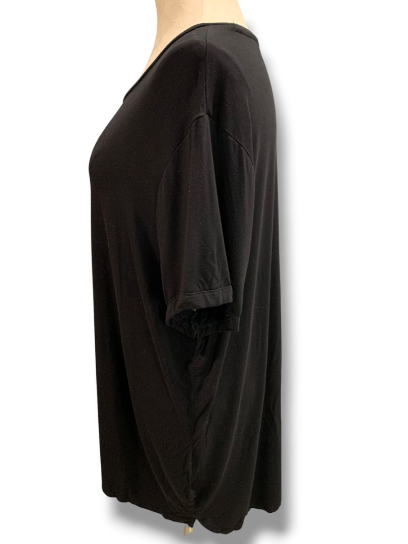Size XXL Ellen Tracy Womens Black Tshirt Tunic Super Soft