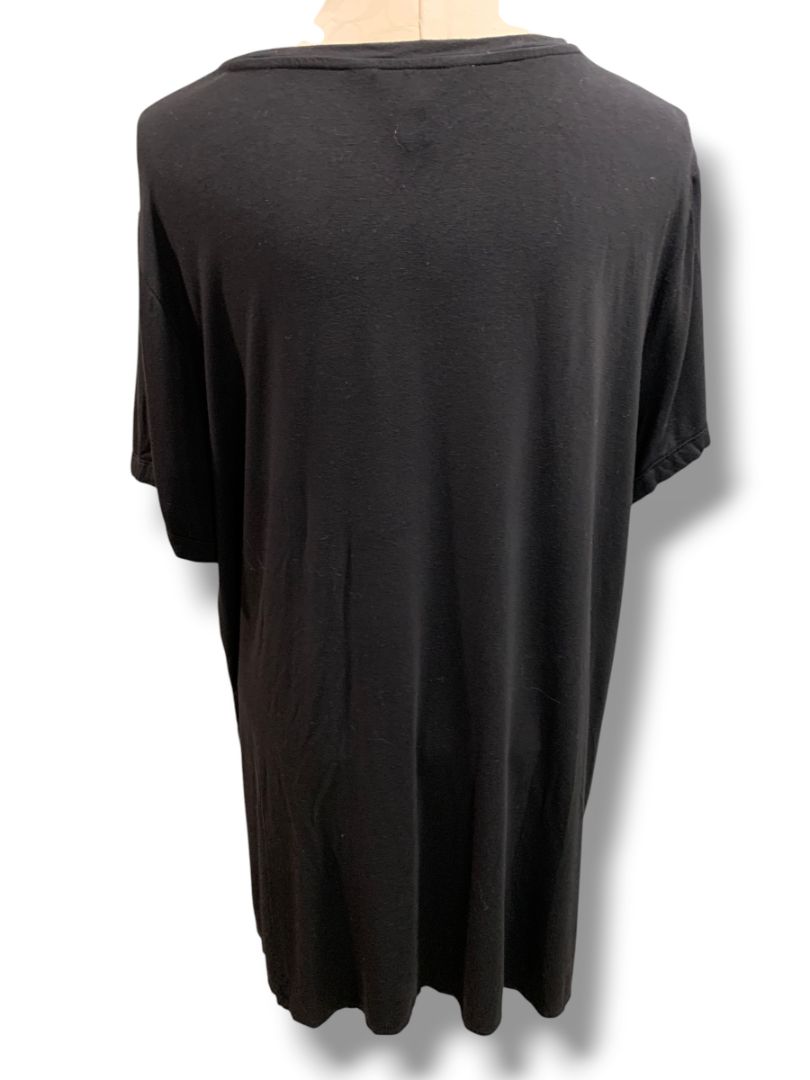 Size XXL Ellen Tracy Womens Black Tshirt Tunic Super Soft