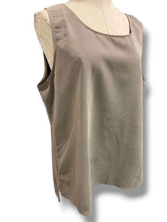 Size XL Chicos Womens Brown Sleeveless Shirt Pullover Modal Blend