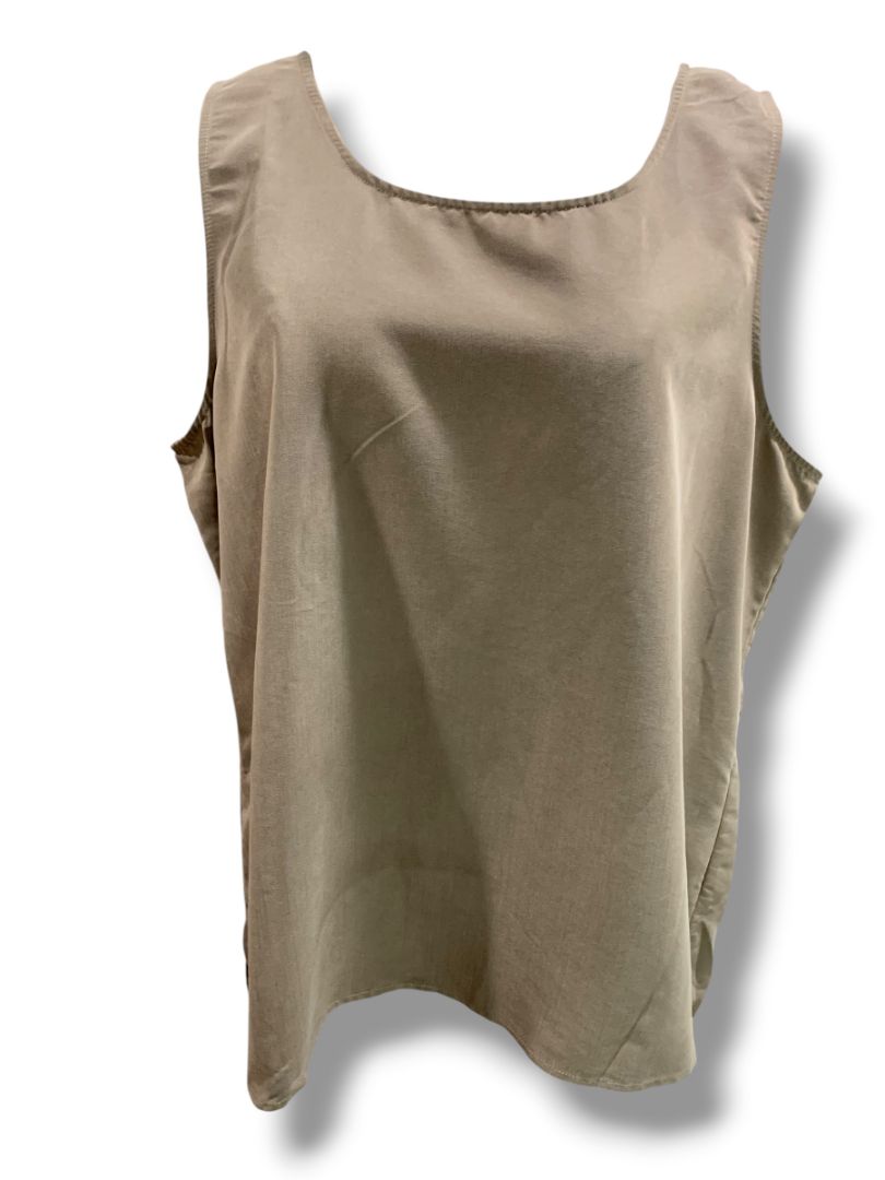 Size XL Chicos Womens Brown Sleeveless Shirt Pullover Modal Blend
