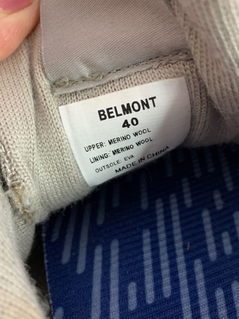 Size 40 Woolloomooloo Wool Lace Up Sneakers Belmont Clay US Womens Size 10