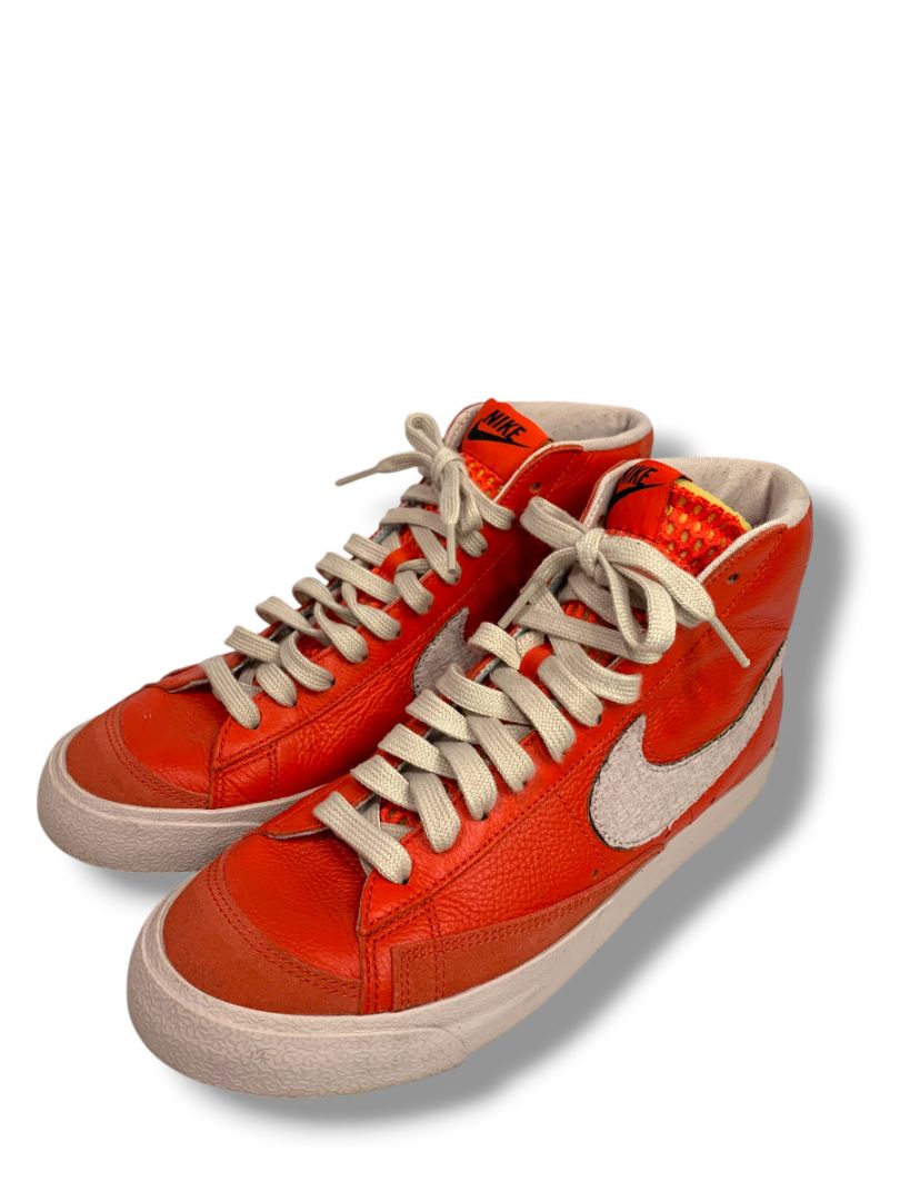Size 8.5 Nike Mens Mid 77 Red Leather High Top Sneaker D07396-991