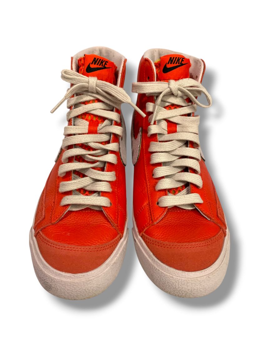 Size 8.5 Nike Mens Mid 77 Red Leather High Top Sneaker D07396-991