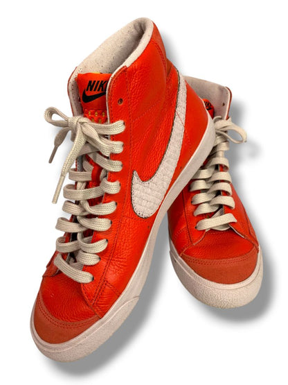 Size 8.5 Nike Mens Mid 77 Red Leather High Top Sneaker D07396-991