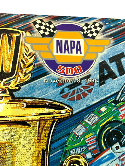November 6 1998 Nascar Napa 500 50th Anniversary Program Atlanta Speedway
