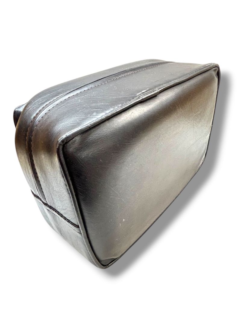 Vintage Black Vinyl Booster Cushion Salon Barber Hairstylist 6" Thick