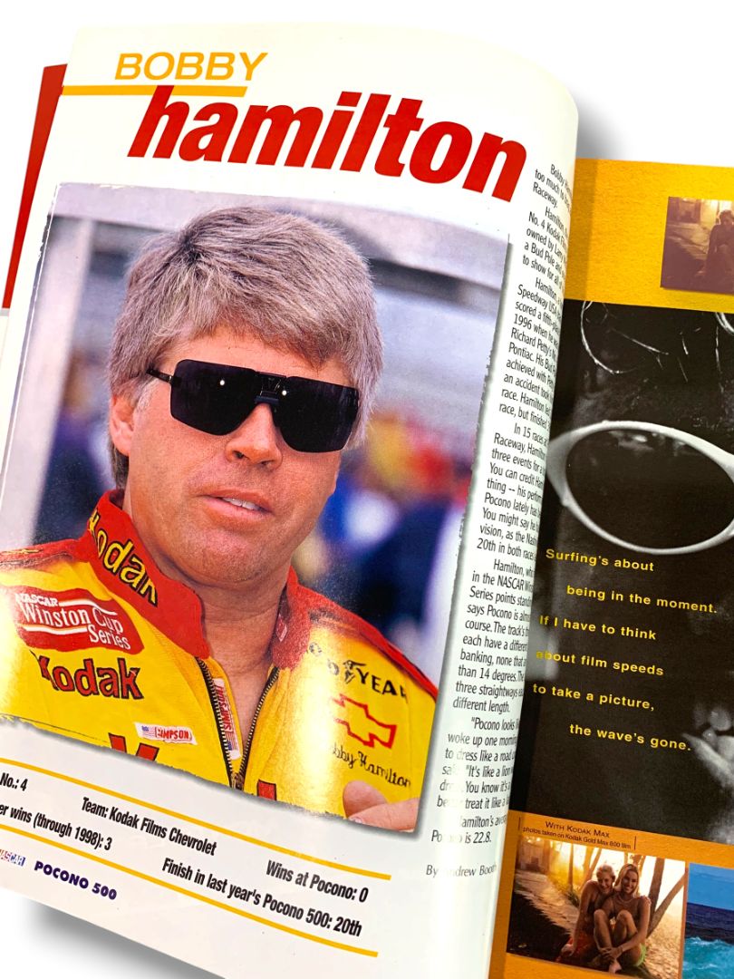 Pocono 500 June 18-19 1999 Official Program & Lineup Card Nascar