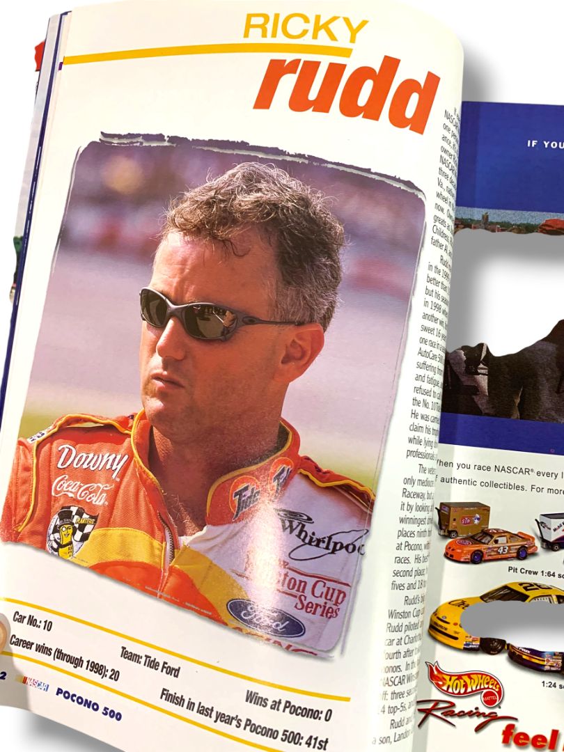 Pocono 500 June 18-19 1999 Official Program & Lineup Card Nascar