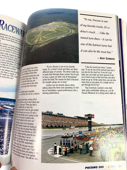 Pocono 500 June 18-19 1999 Official Program & Lineup Card Nascar