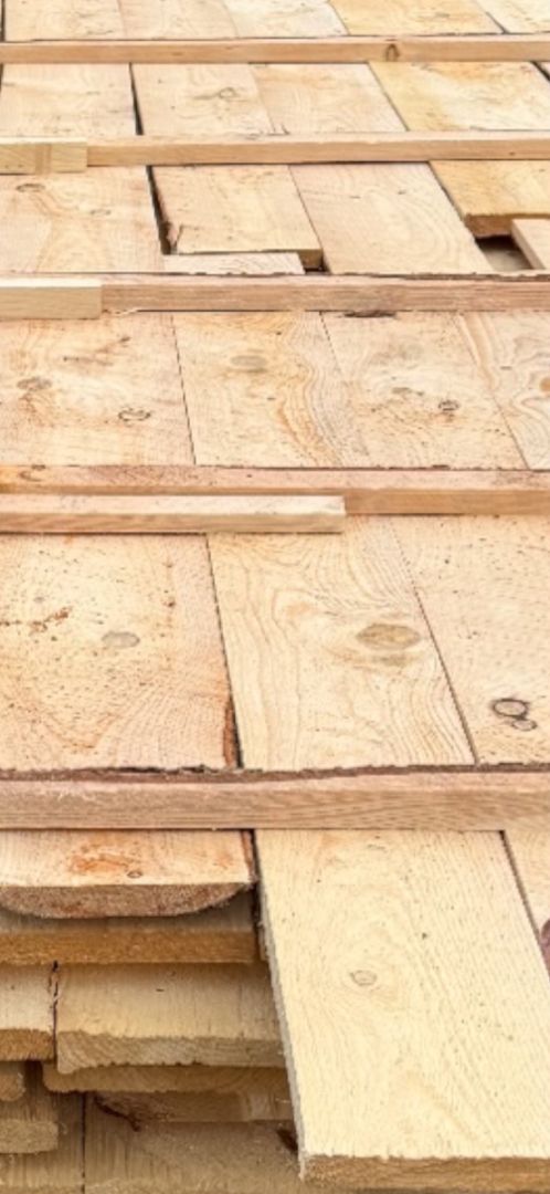 500 Sq. Ft. Cured Milled White Pine Lumber Rustic Utility Grade