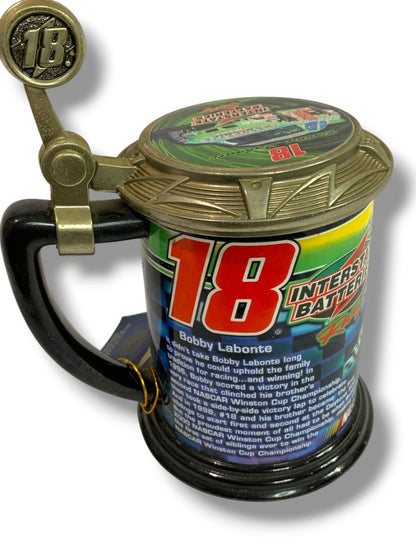 Franklin Mint 6 " Tall Tankard Stein #18 Bobby Labonte Collector Tankard Decorative Only