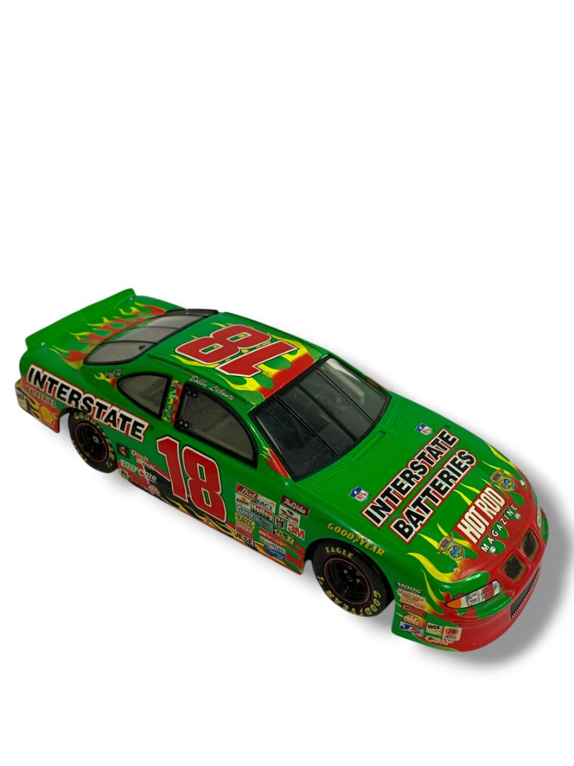 Vintage Bobby Labonte 18 1:24 Diecast Car 8.25" Green Racing