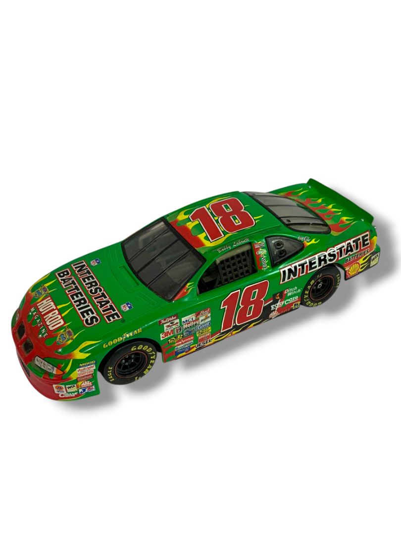 Vintage Bobby Labonte 18 1:24 Diecast Car 8.25" Green Racing