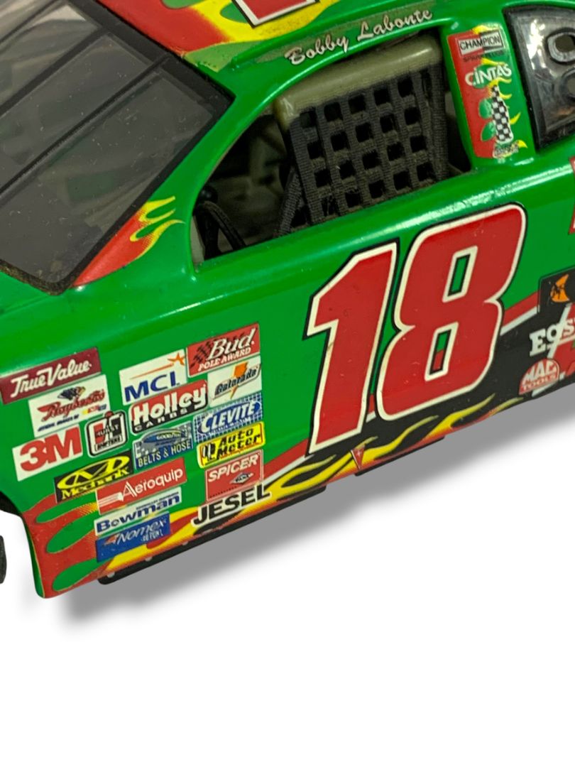 Vintage Bobby Labonte 18 1:24 Diecast Car 8.25" Green Racing