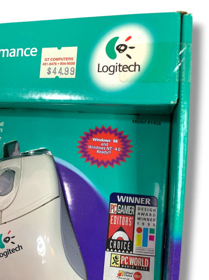 Vintage Logitech MouseMan Wheel New Retro Windows 95 & Windows NT 4.0