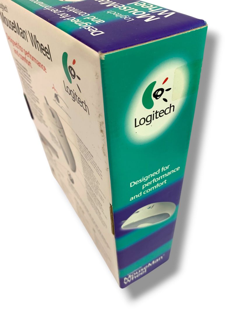 Vintage Logitech MouseMan Wheel New Retro Windows 95 & Windows NT 4.0