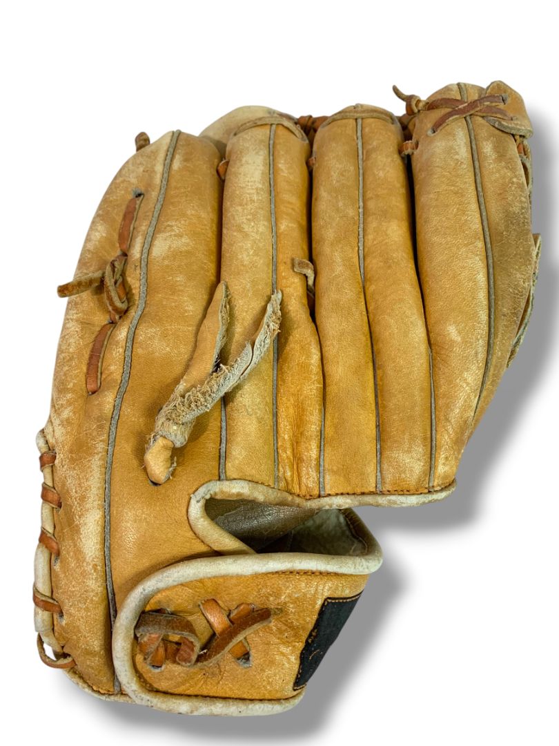 Vintage W Baseball Glove Mitt 10" Leather RHT Right Hand Throw Rawhide Laced